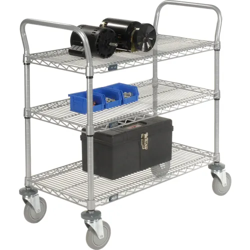 3 Shelf Wire Utility Cart