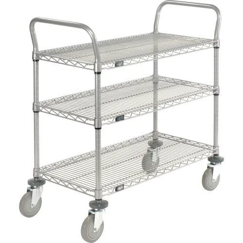 3 Shelf Wire Utility Cart