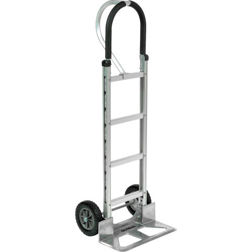 Aluminum Hand Truck with Loop Handle and Mold-On Rubber Wheels