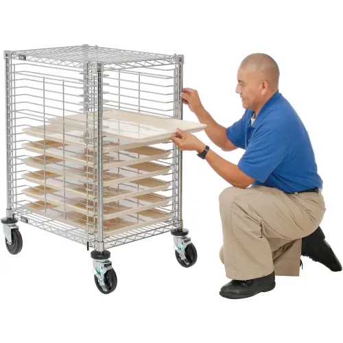 Nexel  End Load Wire Tray Cart with 19 Tray Capacity 168317 | Bulk