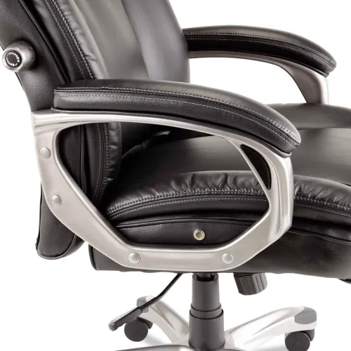 Alera Executive High-Back Leather Office Chair with Coil Spring