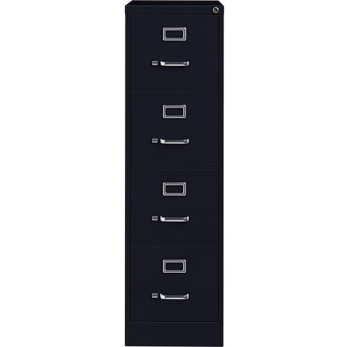 Hirsh Industries&#174; 25" Deep Vertical File Cabinet 4-Drawer Letter Size - Black