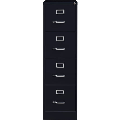 Hirsh Industries® 25" Deep Vertical File Cabinet 4-Drawer Letter Size - Black