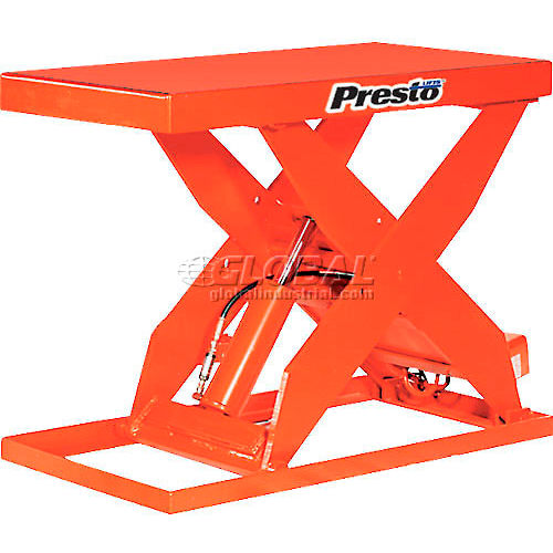Presto Lift Scissor Lift Table, Electric Powered Platform Lift Tables, Stationary Scissor Lifts