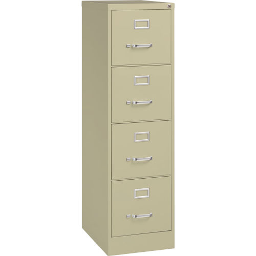 Hirsh Industries&#174; 22" Deep Vertical File Cabinet 4-Drawer Letter Size Putty