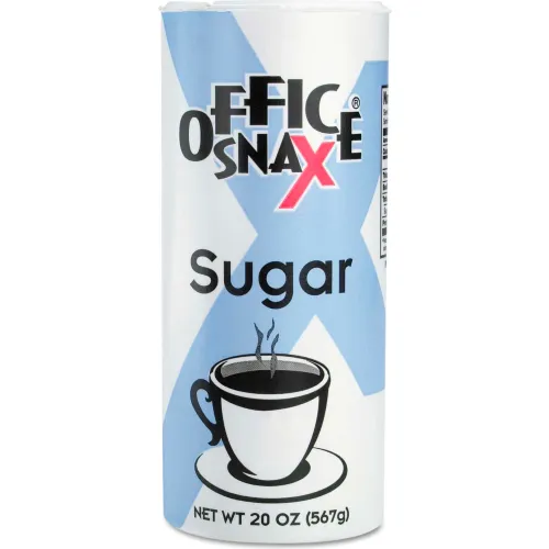 Reclosable Canister of Sugar, 20oz, 24/Carton Reclosable Canister of Sugar, 20oz, 24/Carton