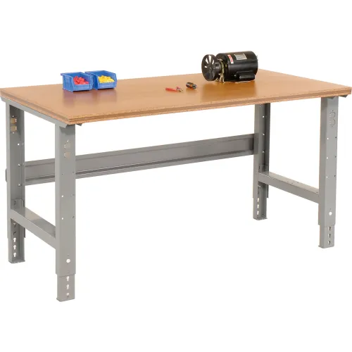 ^^ページ Global Industrial™ Adjustable Height Workbench, 72 x 36