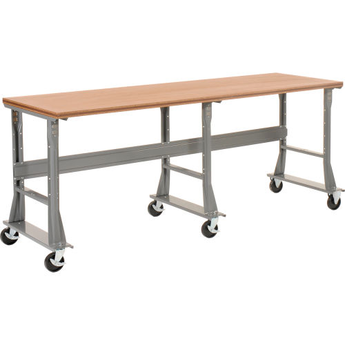 Fixed Height Mobile Shop Top Work Bench