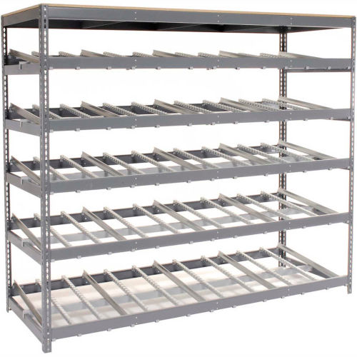 Carton Flow Shelving Single Depth 3 LEVEL 96W" x 36"D x 84"H