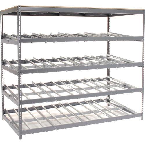 Single Depth Gravity Flow Carton Rack 4 LEVEL 96 X48 X84