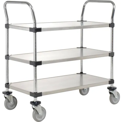 Technibilt Wire Utility Cart, SglHdl, 2-Shlf, 24x30x40 S-RD243CH