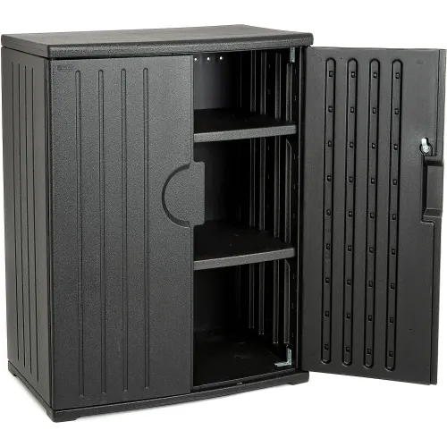 Iceberg OfficeWorks 72 in. Storage Cabinet Black