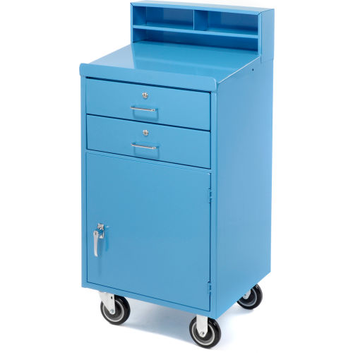 All Welded Steel Shop Desk, Mobile Shop Desk, Enclosed Mobile Shop Desk