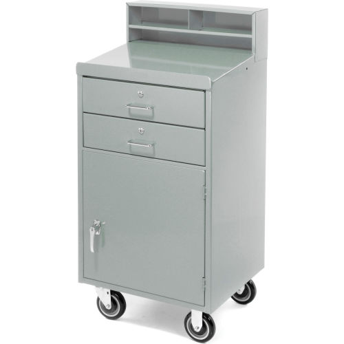 All Welded Steel Shop Desk, Mobile Shop Desk, Enclosed Mobile Shop Desk