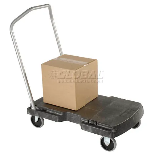 Utility Duty Triple Trolley with Straight Handle and Casters