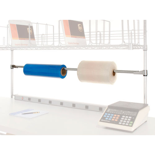 Tape Dispenser, Roll Holder Easily Installs for Bench or Riser