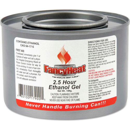 Fancy Heat FHC F900 - Ethanol Gel Chafing Fuel, 2-1/2 Hour Burn, 7 Oz., 72 ct