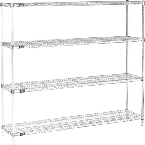 Nexel® Chrome Wire Shelving Add-On - 60W x 14D x 54H