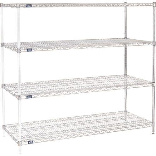 Nexel® Chrome Wire Shelving Add-On - 60W x 24D x 54H