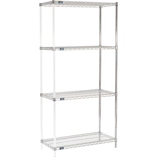 Nexel® Chrome Wire Shelving Add-On - 36W x 18D x 74H