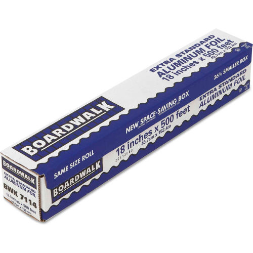Premium Quality Aluminum Foil Roll, 18" X 500 Ft, 16 Micron Thickness, Silver, 1 roll
