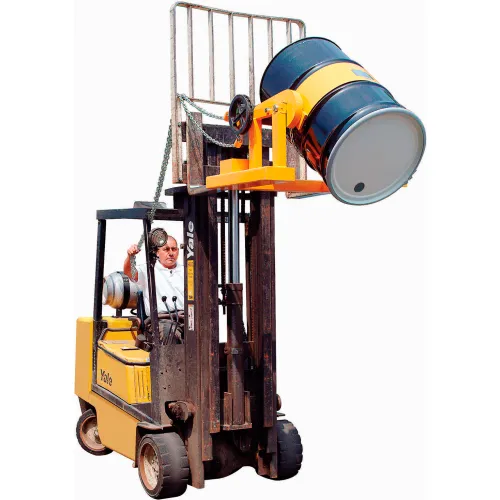 Global Industrial™ Forklift Tilting Drum Dumper, 1500 Lb. Capacity