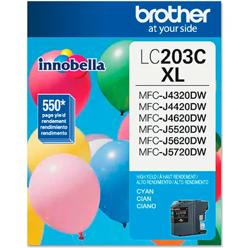 LC203C Innobella High-Yield Ink, 550 Page-Yield, Cyan LC203C Innobella High-Yield Ink, 550 Page-Yield, Cyan