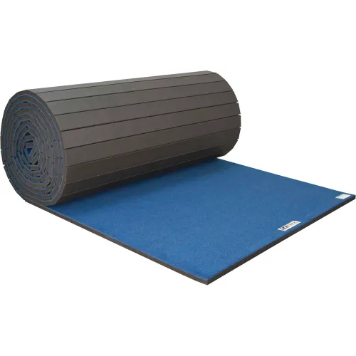 EZ Flex Sport Mat Cheerleading Mat 13/8" Thick 6' x 42' Roll Blue