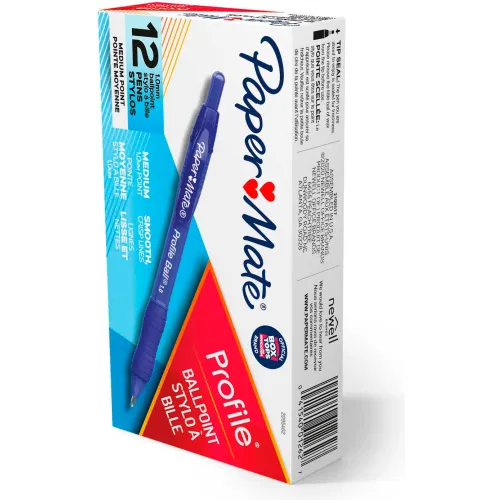  Paper Mate Profile Retractable Ballpoint Pens, Bold