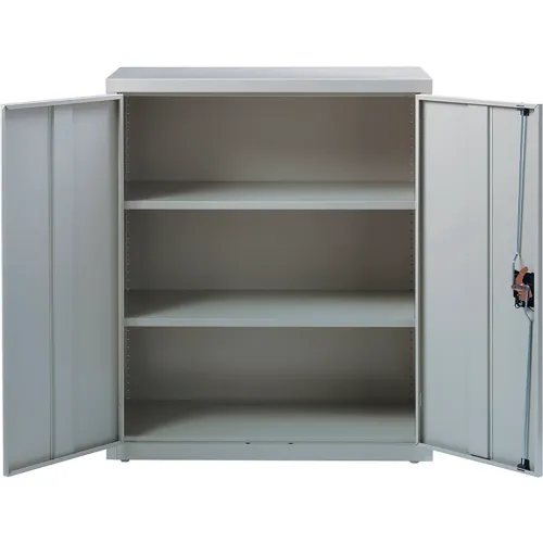 Hirsh 3 Shelf Desk Height 36"W x 18"D x 42"H, Gray