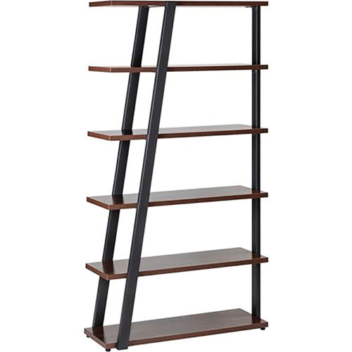 Safco® Mirella 5 Shelf Bookshelf, 13-1/2"D x 36-3/4"W x 67-1/2"H, SouthernTobacco