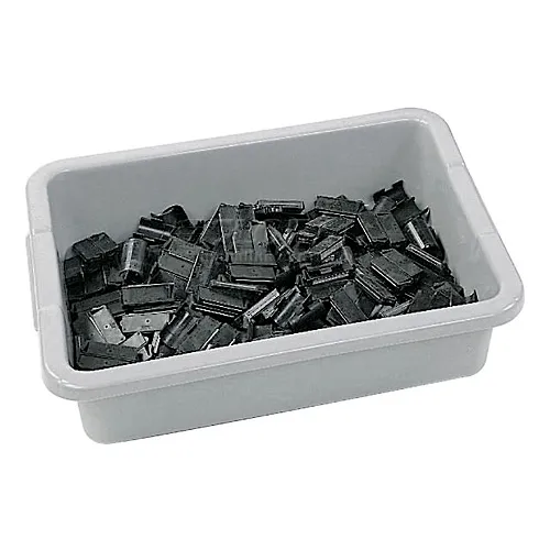 Rubbermaid FG335192GRAY 21 x 17 x 7 Gray High Density Polyethylene Bus  Tub