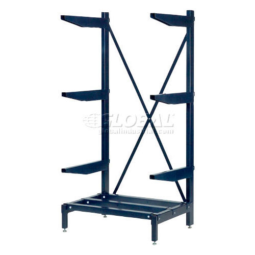 Nexel® Single Sided Cantilever Rack Shelving 48"W x 24"D x 72"H, 600 Lbs Capacity