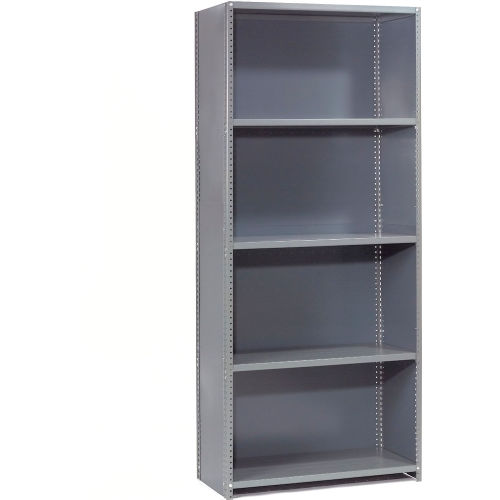 Closed Steel Shelving - Clip Style Shelving Unit