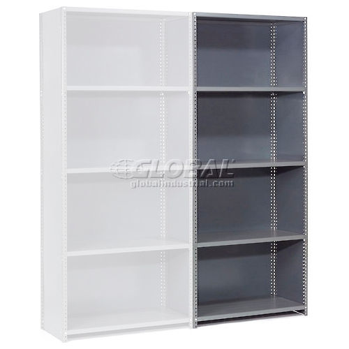 Closed Steel Shelving with Add-On Unit