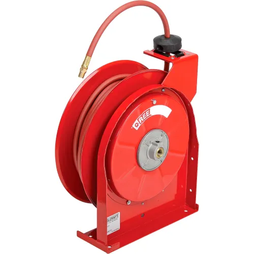 Reelcraft Heavy Duty Spring Retractable Hose Reel, 3/8 in 50 ft
