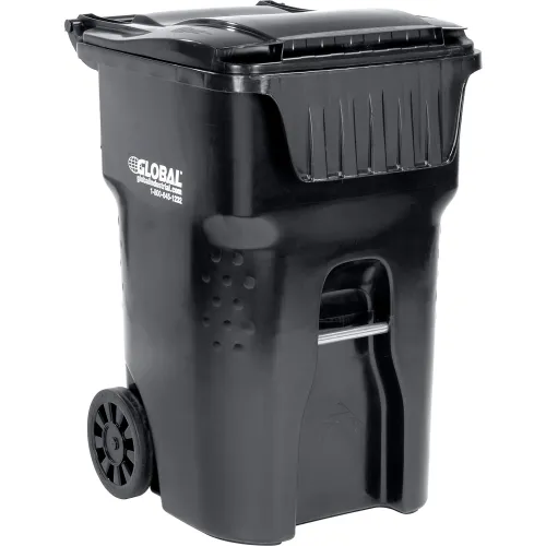 ADA Compliant Outdoor Trash or Recycle Cart Garage, Solid Body or with  Panels, Holds One 95 Gallon Poly Cart - CG95-ADA