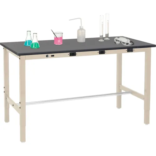 Basic Lab Bench  1 Black Epoxy Resin -  – Workbench  Market