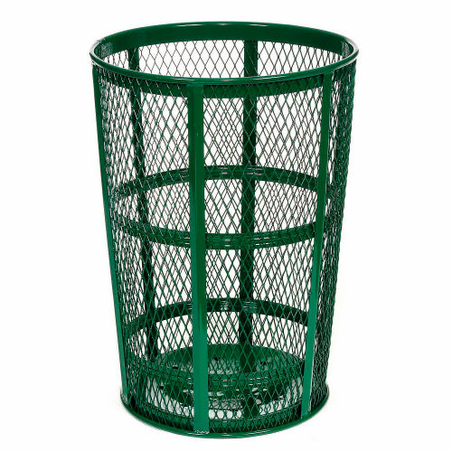 Outdoor Waste Receptacles feature Powder Coat Finish and Heavy Steel Construction