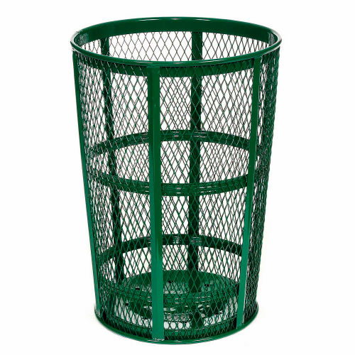 Outdoor Waste Receptacles feature Powder Coat Finish and Heavy Steel Construction