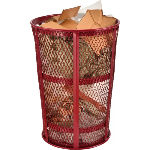 Global Industrial™ Outdoor Steel Mesh Corrosion Resistant Trash