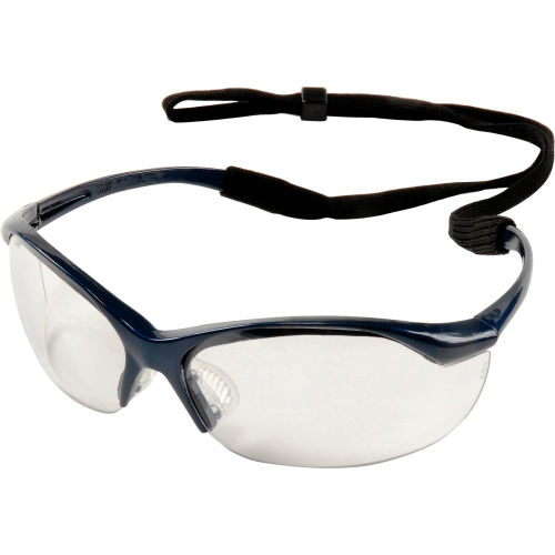 Vapor Safety Eyewear - Clear Anti-fog, Metallic Blue