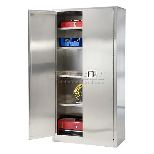 Sandusky stainless steel store storage cabinet