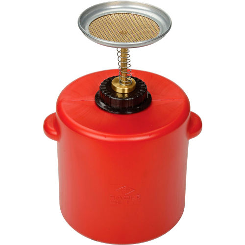 Eagle Safety Plunger Can - 4 Quart Polyethylene, P-714