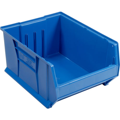 Quantum Plastic Hulk Stacking Bin, 181/4"W x 24"D x 12"H, Blue