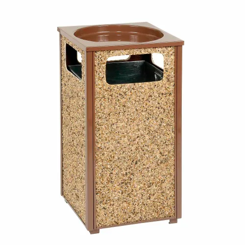 13 Gallon Square Trash Container with Liner