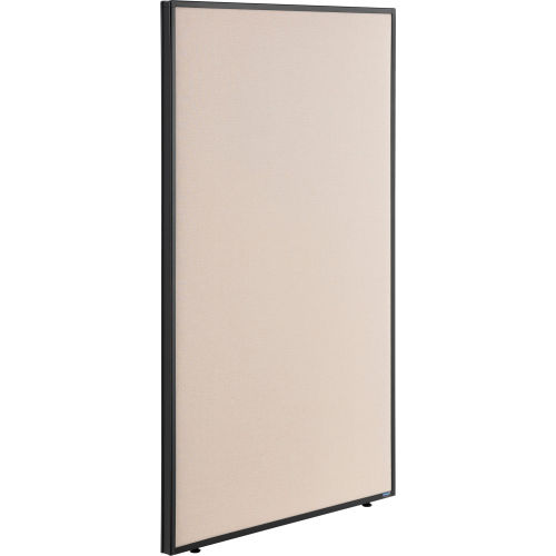Interion® Office Partition Panel, 36-1/4W x 60H, Tan