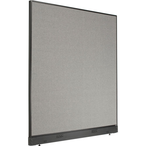 Interion® Electric Office Partition Panel, 601/4"W x 64"H, Gray