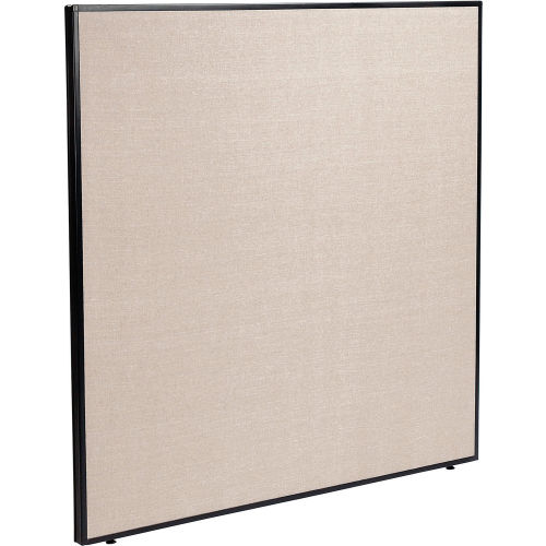 Interion Office Partition Panel, 60-1/4W x 60H, Tan
																			