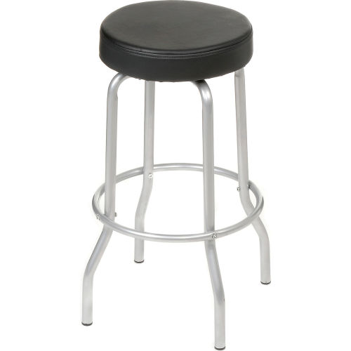 Vinyl Upholstered Swivel Stool